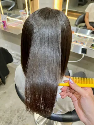 セミロング 髪質改善/ボブ/ ハイトーン❣️yuiのヘアスタイル
