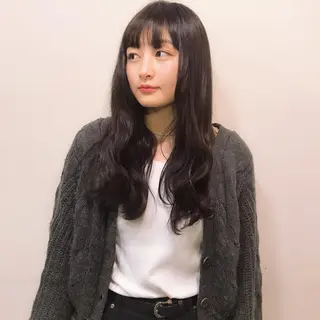 ロング カラー 縮毛矯正専門店店長 佐々木動画モデル募集のヘアスタイル