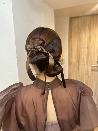 ロング ヘアアレンジ ♛︎ きっか ♛︎ ヘアアレンジ🩵のヘアスタイル