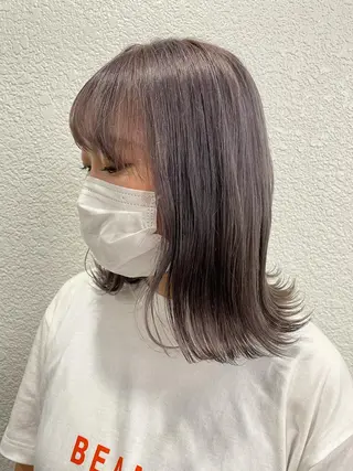 セミロング 渋谷 留菜のヘアスタイル