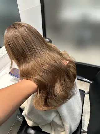 セミロング カラー 渋谷/透明感カラー /半個室/こうめいのヘアスタイル