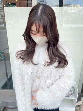 セミロング カラー 高橋 みく/ minim 暖色のヘアスタイル