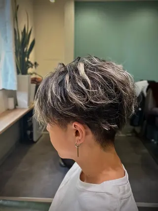 カラー メンズ 松尾 空唯希のヘアスタイル