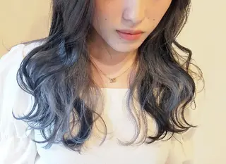 ロング カラー JIL BLAN 京都所属・RU RIのヘアスタイル