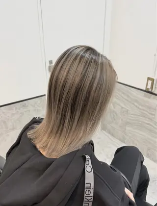 セミロング カラー ブリーチ/髪質改善/ メンズ/ KOKIのヘアスタイル