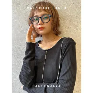 ミディアム hair make earth 🪡のヘアスタイル