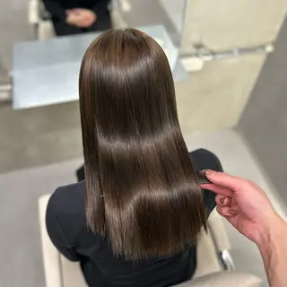 ミディアム 阿倍野/髪質改善 /縮毛矯正/坪田幸広のヘアスタイル