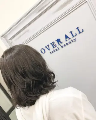 ミディアム カラー パーマ 松田 和樹のヘアスタイル