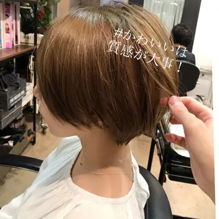ショート カラー 美髪❣️縮毛矯正/ 髪質改善✨/山本のヘアスタイル