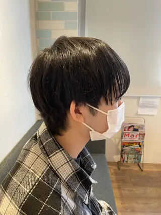 ミディアム 栗原 諒のヘアスタイル