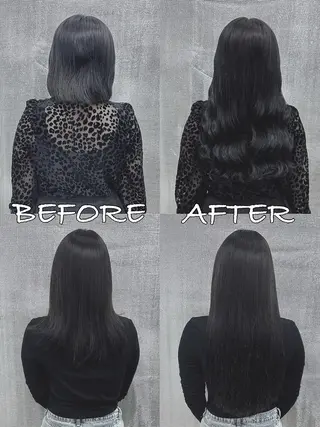 ロング カラー ヘアアレンジ LIP 大阪本店 エクステ 堀谷和孝のヘアスタイル