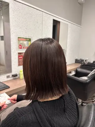 ミディアム ボブ/透明感カラー/ 髪質改善/🌙/ルナのヘアスタイル