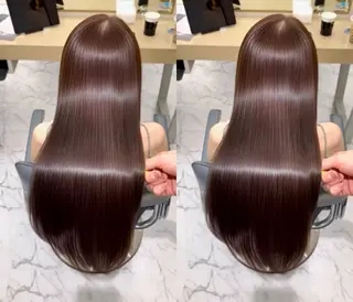 ロング youres hair髪質改善トリートメント＆ヘッドスパ日吉店所属・日吉/髪質改善× 艶カラー/ 永田颯のヘアスタイル