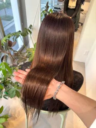 ロング 髪質改善スペシャリス ト長尾勇弥/梅田中津のヘアスタイル