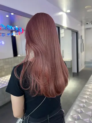 ロング カラー ブリーチ⏳艶カラー Natsukiのヘアスタイル