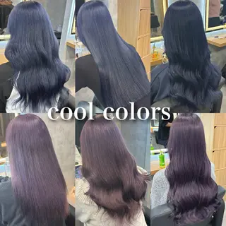 ロング カラー パーマ ヘアアレンジ 透明感ブリーチカラー 🌈TOMOHIROのヘアスタイル