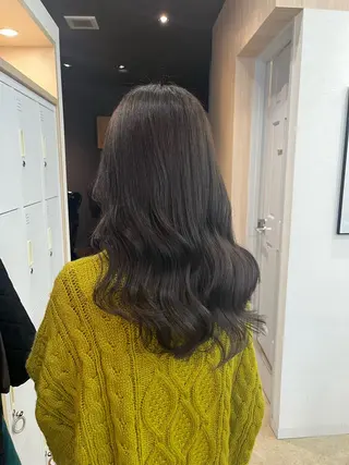 セミロング カラー 🪽髪質改善ストレー ト🤍美羽🤍のヘアスタイル