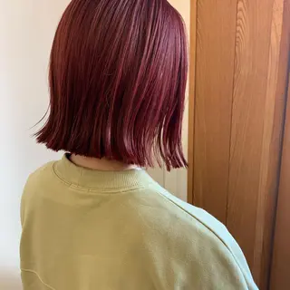 ショート 艶髪color💎髪 質改善ストレート大吉のヘアスタイル