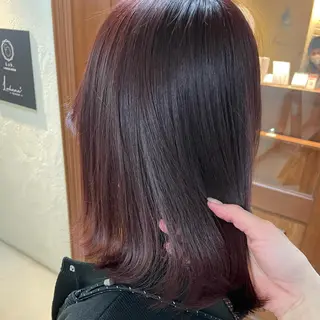 ミディアム カラー ヘアアレンジ maoブリーチ無し 似合わせカラーのヘアスタイル