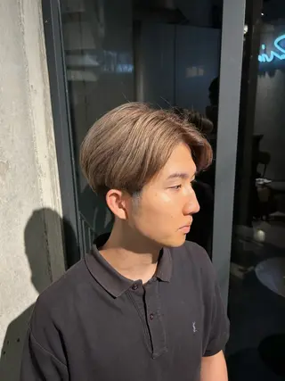 ショート カラー メンズ 葉月/ボブ/ 透明感カラー／中目黒のヘアスタイル