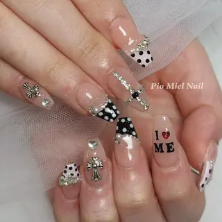 ネイル momo 長さだしのネイルデザイン