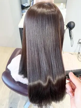 ロング 美髪縮毛矯正/ 似合わせ🔹田中 守のヘアスタイル