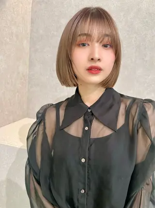 ショート ショート/ボブ/ 白髪ぼかし/しんやのヘアスタイル