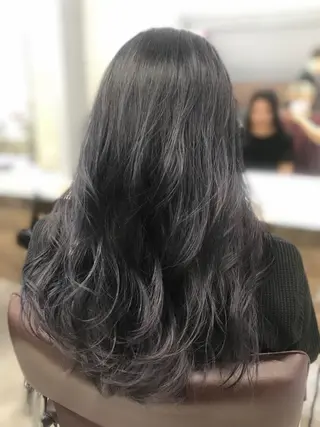 ロング カラー ブリーチ&似合せボブ 田中寛十のヘアスタイル