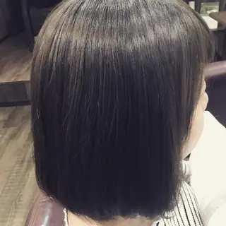 ミディアム カラー パーマ 金崎 新吾のヘアスタイル