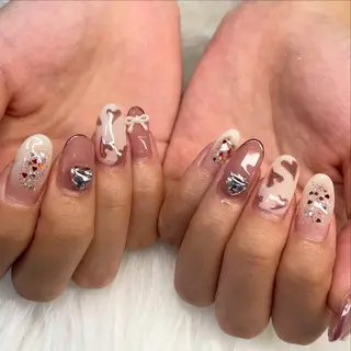 ネイル まつ毛エクステ・まつげパーマ・パリジェンヌ専門店 miel Beauty 【ミエル】所属・。 minamiのネイルデザイン