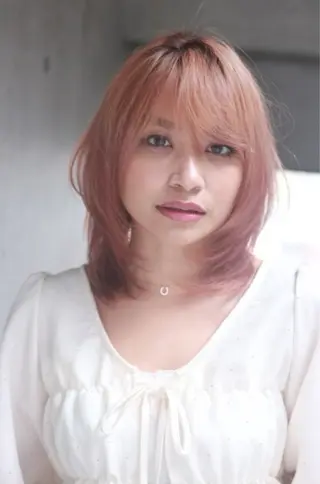 ミディアム カラー SYU/表参道 /艶カラー/縮毛矯正のヘアスタイル