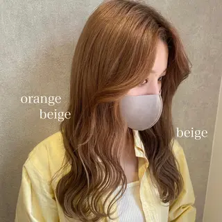 ロング カラー ヘアアレンジ あおい 🍒暖色カラーのヘアスタイル