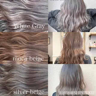 セミロング カラー パーマ ヘアアレンジ メンズ キッズ ネイル マツエク・マツパ 新宿駅近♡友達とOK 🦋W -ワット -のヘアスタイル