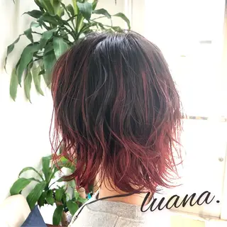 ミディアム エクステ・髪質改善・ ブリーチ・吉田大介のヘアスタイル