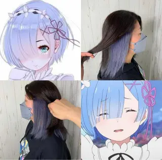 ミディアム 【清瀬】パサツキ 広がり改善川合剛史のヘアスタイル