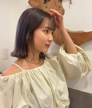 ミディアム SCENE 髪質改善 シーンのヘアスタイル