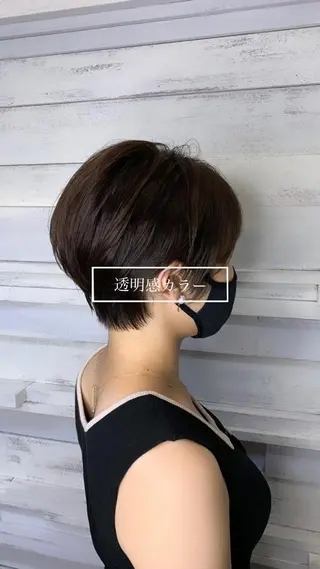 ショート メンズバレイヤージュ 斉藤春のヘアスタイル