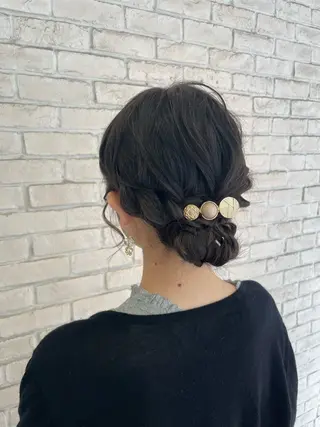 ミディアム ヘアアレンジ ブリーチ超特化美容師 ☯️ルカ✡️💫のヘアスタイル