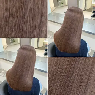 ロング カラー まろやかなベージュ 小池春樹のヘアスタイル