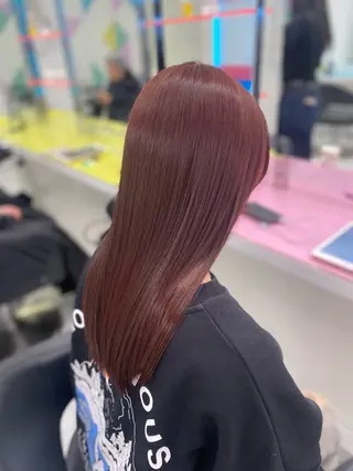 ロング カラー ガーリー♡女の子っぽ ヘア♡ピンクカラー♡のヘアスタイル