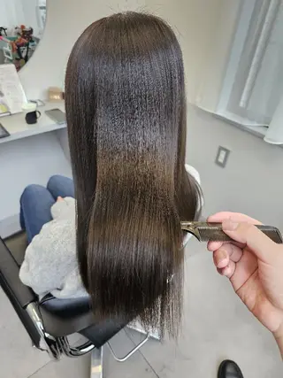 セミロング 【髪質改善美容師】t occa茨木篠原健太のヘアスタイル