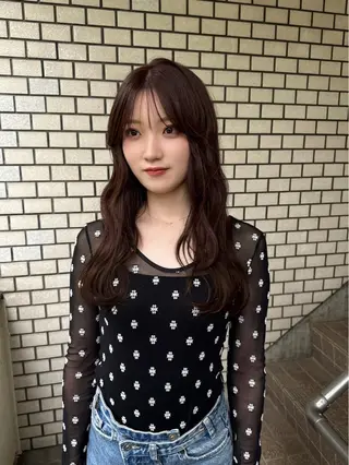 ロング カラー まろやか透明感カラー ♡MANAのヘアスタイル