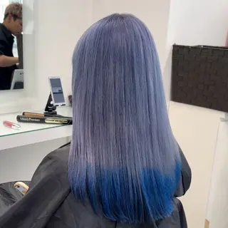 ロング カラー ヘアアレンジ ハイトーン艶カラー 🤍ゆうひのヘアスタイル