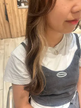 ロング カラー 🧃暖色カラー/🪷 アレンジ/　yunaのヘアスタイル