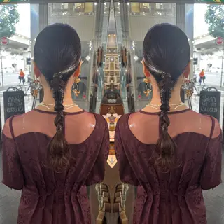 ロング ヘアアレンジ ☻モエカ/ハイトーン アレンジ☻のヘアスタイル