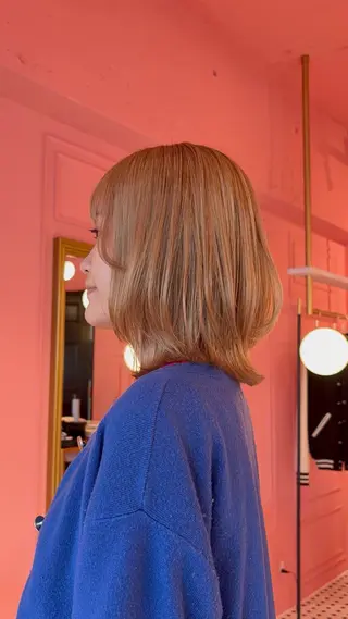 ミディアム 樋口 花穂のヘアスタイル