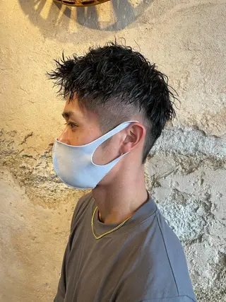 ショート パーマ メンズ 髪質改善/茅ヶ崎 マツモト リョウのヘアスタイル