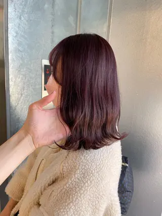 ミディアム カラー ヘアアレンジ 🍃柔らかヘアー田中 瑞希🍃のヘアスタイル