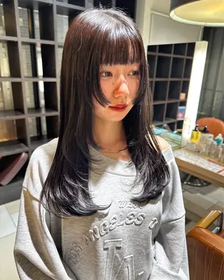 ロング カラー hibiki/セット /透明感カラーのヘアスタイル