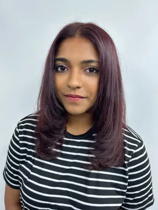 ミディアム カラー alpha. カラーエクステ下妻のヘアスタイル